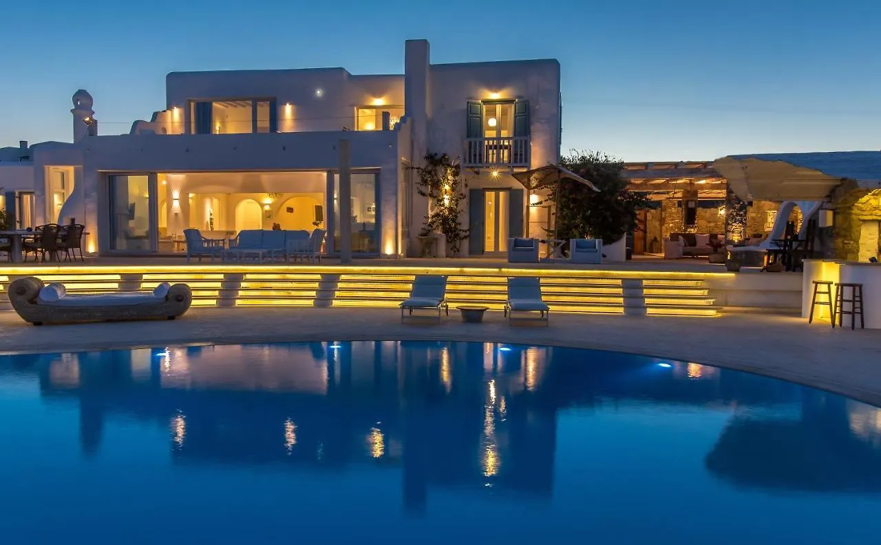 Spectacular Kalafatis Villa 1 Bedroom Villa Vibhu Private Jacuzzis Infinity Pool