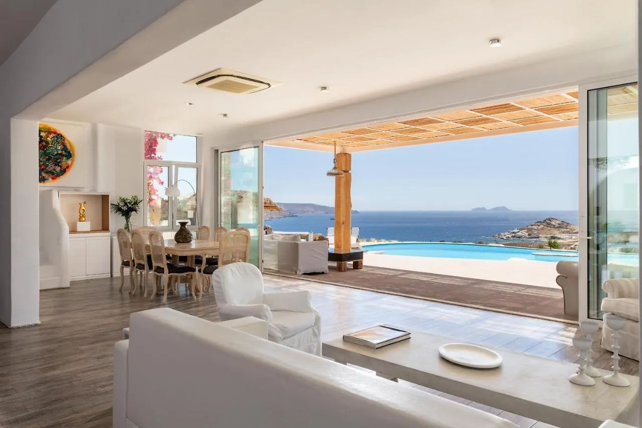 Spectacular Kalafatis Villa 1 Bedroom Villa Vibhu Private Jacuzzis Infinity Pool